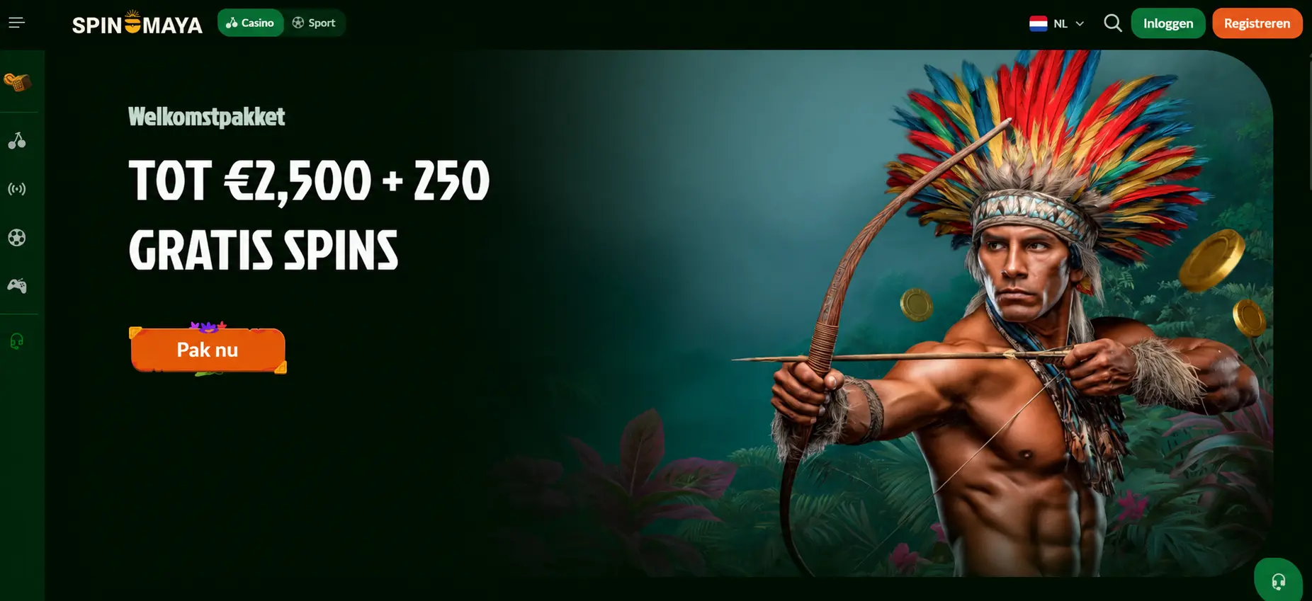 Account aanmaken en toegang krijgen tot Spin Maya Casino